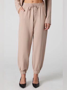cloth & stone Taupe Drawstring Joggers Pants